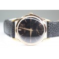 Festina vintage. anii '60. 17 jewels. mecanic. rar: cadran negru